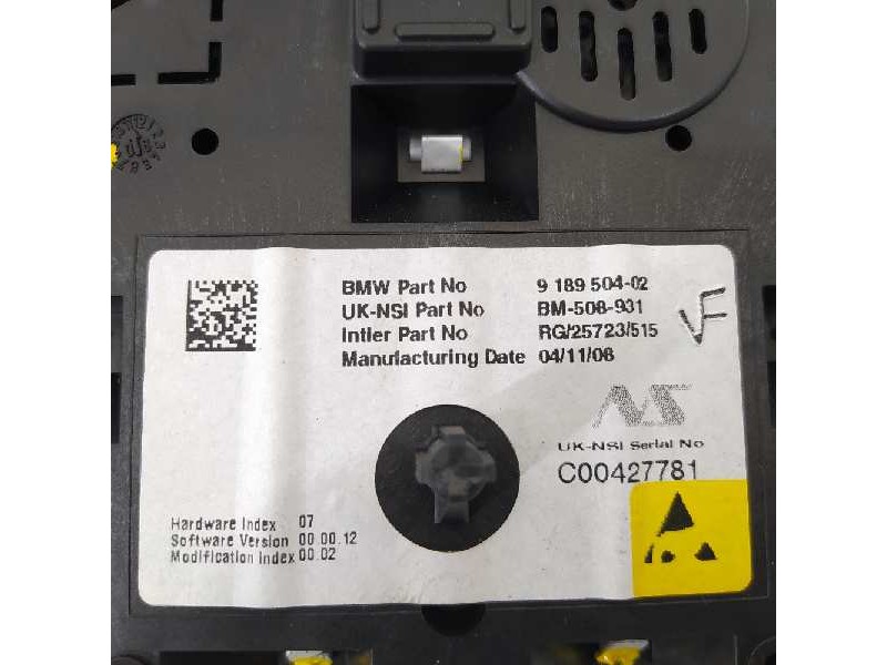 Recambio de cuadro instrumentos para mini mini (r56) cooper s referencia OEM IAM 9189504  