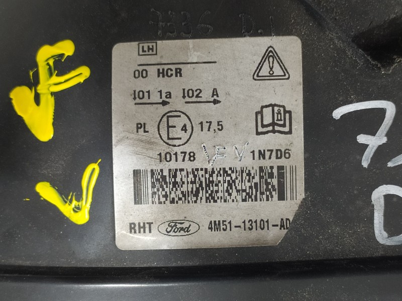 Recambio de faro izquierdo para ford focus sportbreak (cap) trend referencia OEM IAM 4M5113101AD  