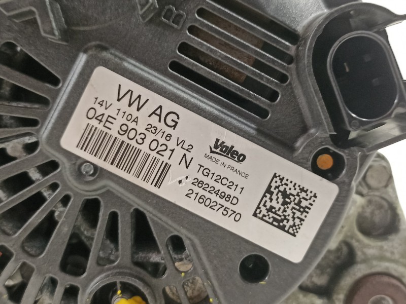 Recambio de alternador para seat toledo (kg3) 1.2 tsi referencia OEM IAM 04E903021N  