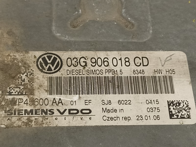 Recambio de centralita motor uce para volkswagen passat variant (3c5) highline referencia OEM IAM 03G906018CD  