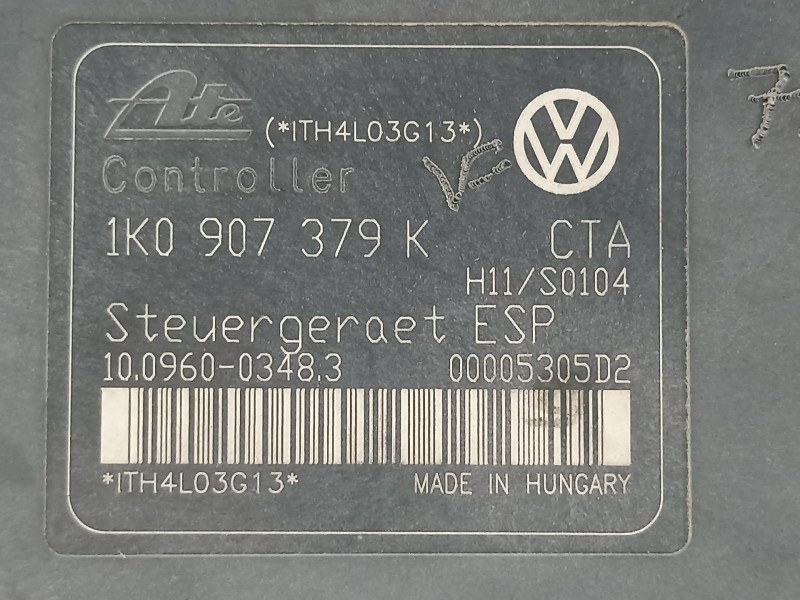 Recambio de abs para volkswagen golf v berlina (1k1) sportline referencia OEM IAM 1K0614517H 1K0907379K 10020601064