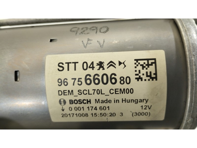 Recambio de motor arranque para opel crossland x excellence referencia OEM IAM 9675660680 0001174601 