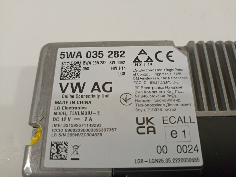 Recambio de modulo electronico para seat arona xperience referencia OEM IAM 5WA035282  