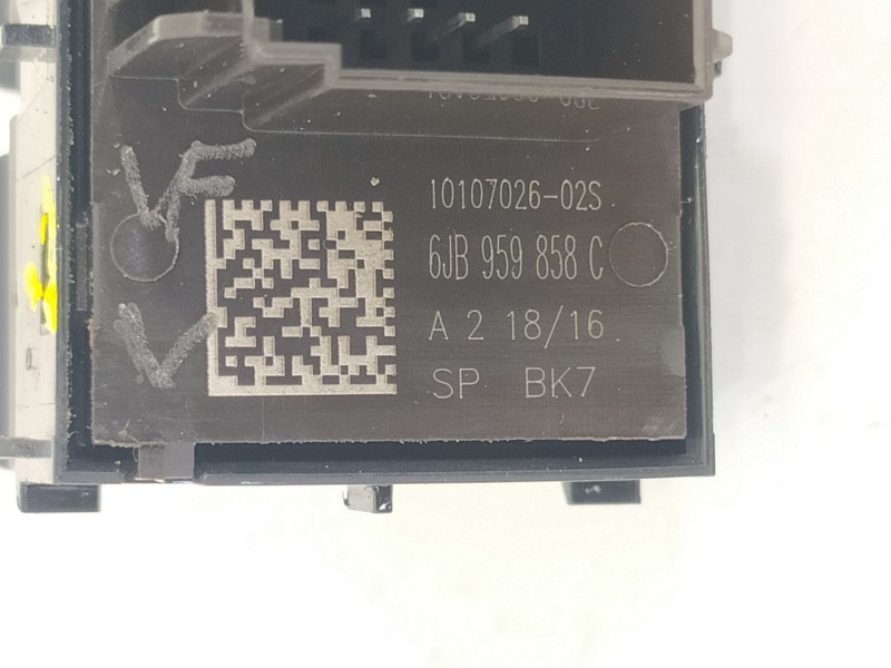 Recambio de mando elevalunas delantero izquierdo para seat toledo (kg3) 1.2 tsi referencia OEM IAM 6JB959858C  