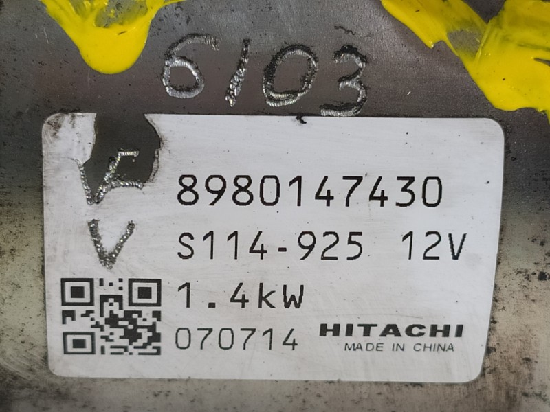 Recambio de motor arranque para opel meriva enjoy referencia OEM IAM 8980147430  