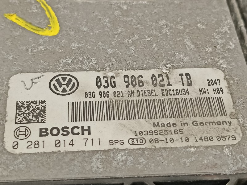 Recambio de centralita motor uce para skoda octavia berlina (1z3) elegance referencia OEM IAM 03G906021TB  