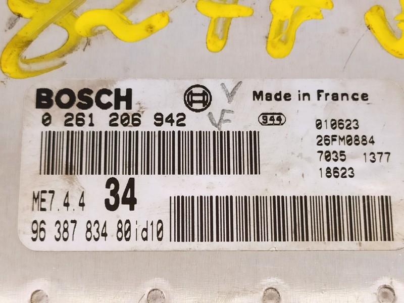 Recambio de centralita motor uce para peugeot 206 berlina xs referencia OEM IAM 9638783480 0261206842 