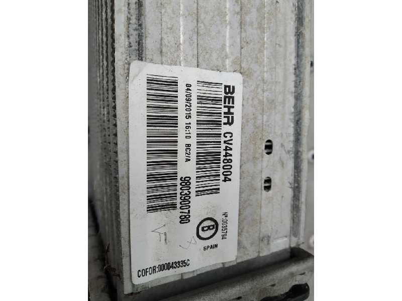 Recambio de intercooler para citroën c4 cactus business referencia OEM IAM 9803900780  