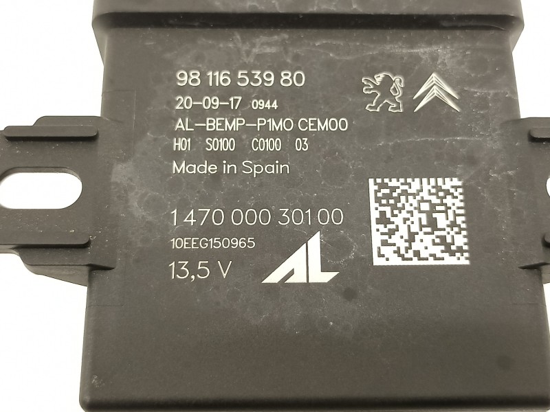 Recambio de modulo electronico para opel crossland x excellence referencia OEM IAM 9811653980 147000030100 