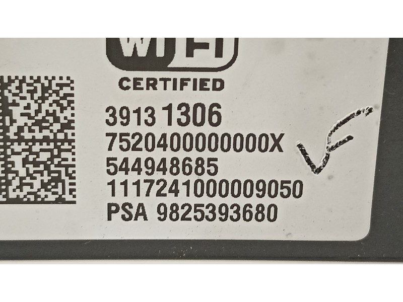 Recambio de modulo electronico para opel crossland x excellence referencia OEM IAM 9825393680 39131306 544948685