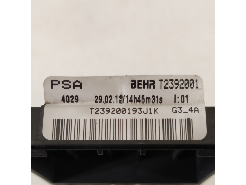 Recambio de resistencia calefaccion para citroën ds5 style referencia OEM IAM T2392001  