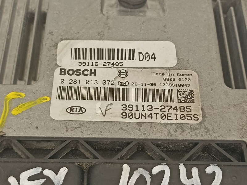 Recambio de centralita motor uce para kia carens (un) concept referencia OEM IAM 3911327485 0281013072 