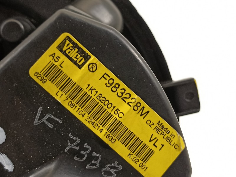 Recambio de ventilador calefaccion para volkswagen golf v berlina (1k1) sportline referencia OEM IAM 1K1820015C  