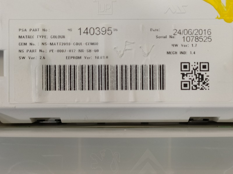 Recambio de cuadro instrumentos para peugeot 2008 (--.2013) allure referencia OEM IAM 9814699280 9814039580 