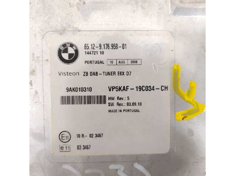 Recambio de modulo electronico para mini mini (r56) cooper s referencia OEM IAM 65129176958 144721 9AK010310