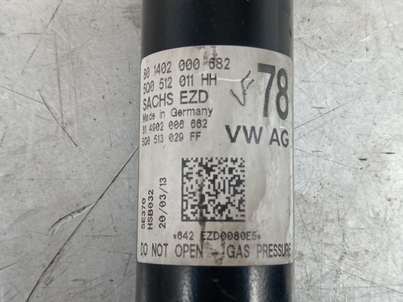 Recambio de amortiguador trasero izquierdo para seat leon (5f1) fr referencia OEM IAM 5Q0512011HH  