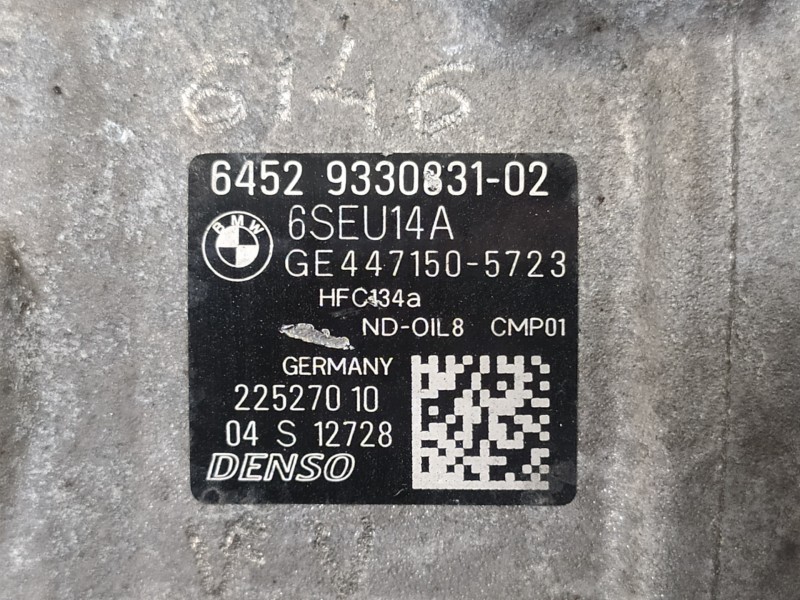 Recambio de compresor aire acondicionado para bmw serie 3 touring (f31) 320d referencia OEM IAM 64529330831 4471505723 22527010