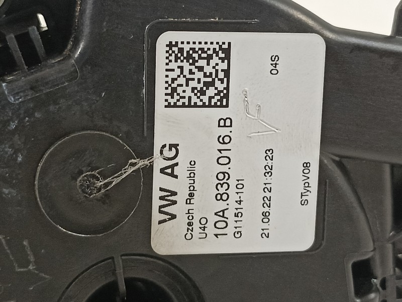 Recambio de cerradura puerta trasera derecha para seat arona xperience referencia OEM IAM 10A839016B  
