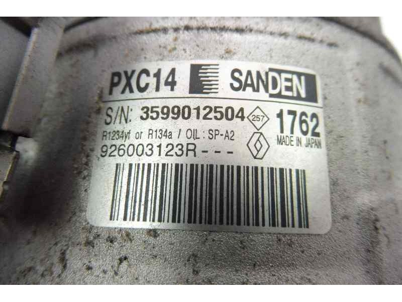 Recambio de compresor aire acondicionado para renault megane iv berlina 5p intens referencia OEM IAM 926003123R 3599012504 PXC14