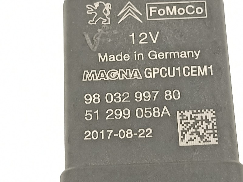 Recambio de caja precalentamiento para opel crossland x excellence referencia OEM IAM 9803299780  