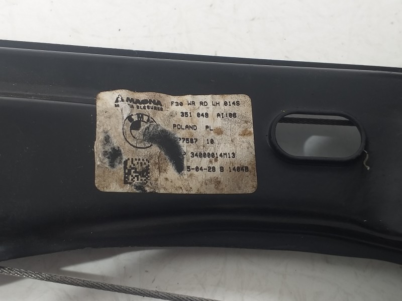 Recambio de elevalunas trasero izquierdo para bmw serie 3 touring (f31) 320d referencia OEM IAM 7351049  