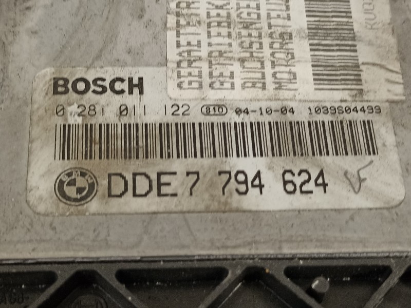 Recambio de centralita motor uce para bmw serie 3 compact (e46) 320td referencia OEM IAM 13617794624 0281011122 