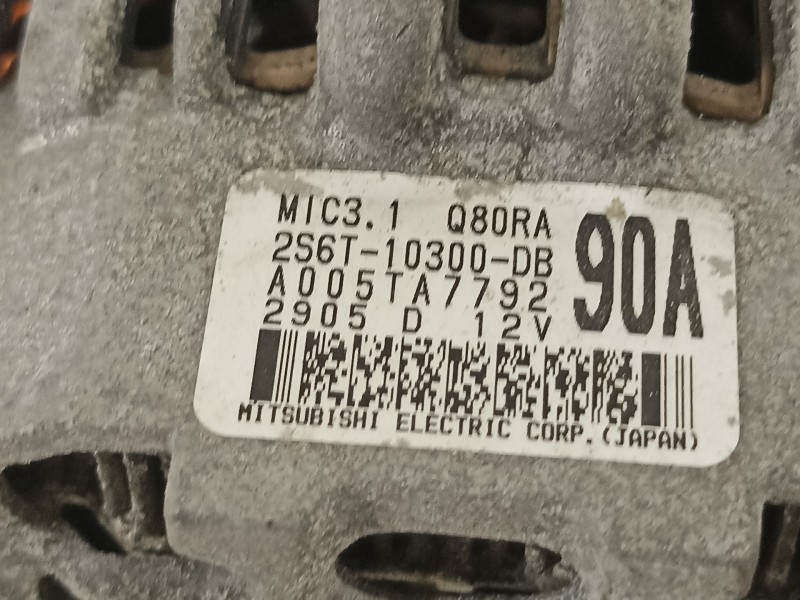 Recambio de alternador para mazda 2 berlina (dy) 1.4 active+ (59kw) referencia OEM IAM 2S6T10300DB  