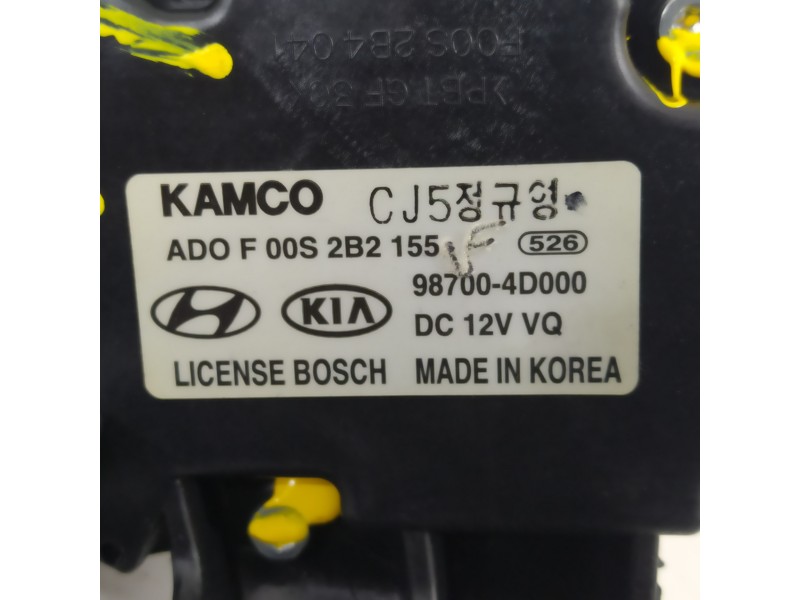 Recambio de motor limpia trasero para kia carnival 2.9 crdi vgt active referencia OEM IAM 987004D000  