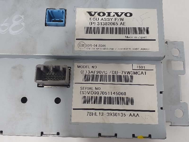 Recambio de pantalla multifuncion para volvo xc60 kinetic 2wd referencia OEM IAM 31382065 78HL133930135AAA 