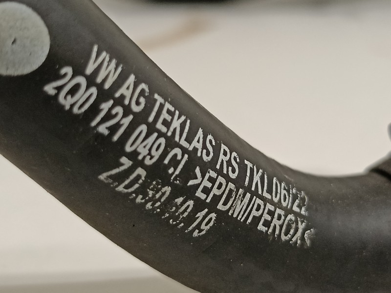 Recambio de tubo para seat arona xperience referencia OEM IAM 2Q0121049CL  