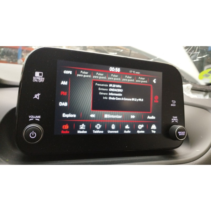 Recambio de pantalla multifuncion para fiat tipo ii (356) sedan referencia OEM IAM 7357187570  