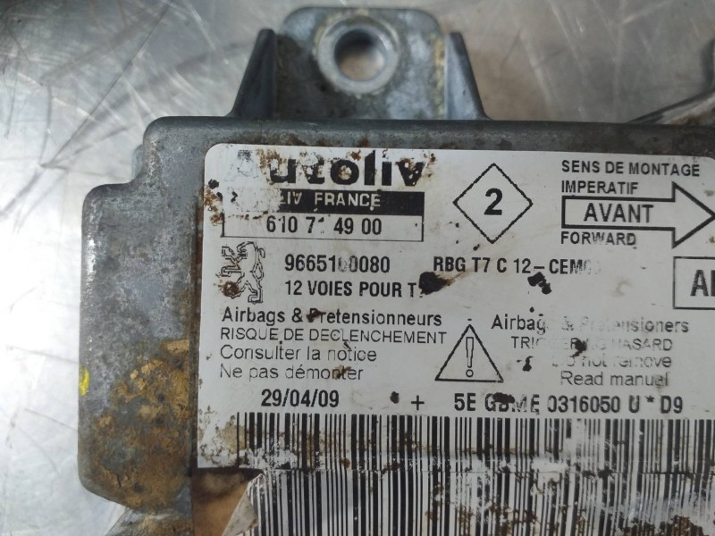 Recambio de kit airbag para peugeot 308 confort referencia OEM IAM 9665100080 96810154ZD 9681466680
