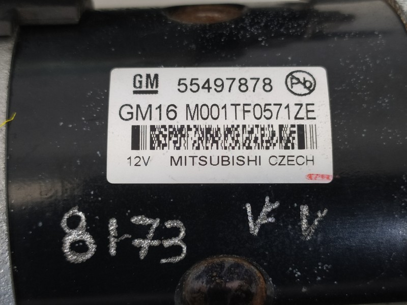 Recambio de motor arranque para opel zafira (c) excellence start/stop referencia OEM IAM 55497878 M001TF0571ZE 