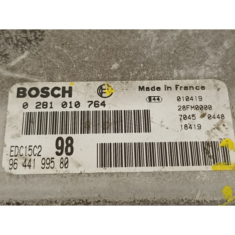 Recambio de centralita motor uce para citroën c5 berlina 2.2 hdi exclusive automático referencia OEM IAM 9644199580  