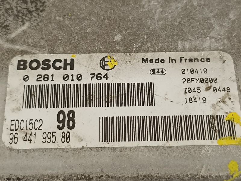 Recambio de centralita motor uce para citroën c5 berlina 2.2 hdi exclusive automático referencia OEM IAM 9644199580  