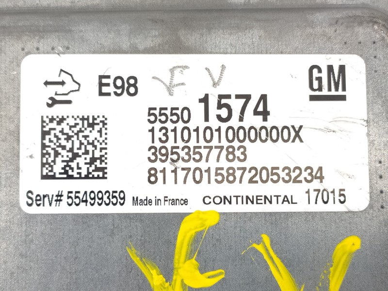 Recambio de centralita motor uce para opel zafira (c) excellence start/stop referencia OEM IAM 55501574 395357783 