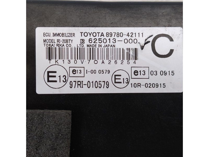 Recambio de modulo electronico para toyota rav 4 (a3) sol cross sport referencia OEM IAM 8978042111  