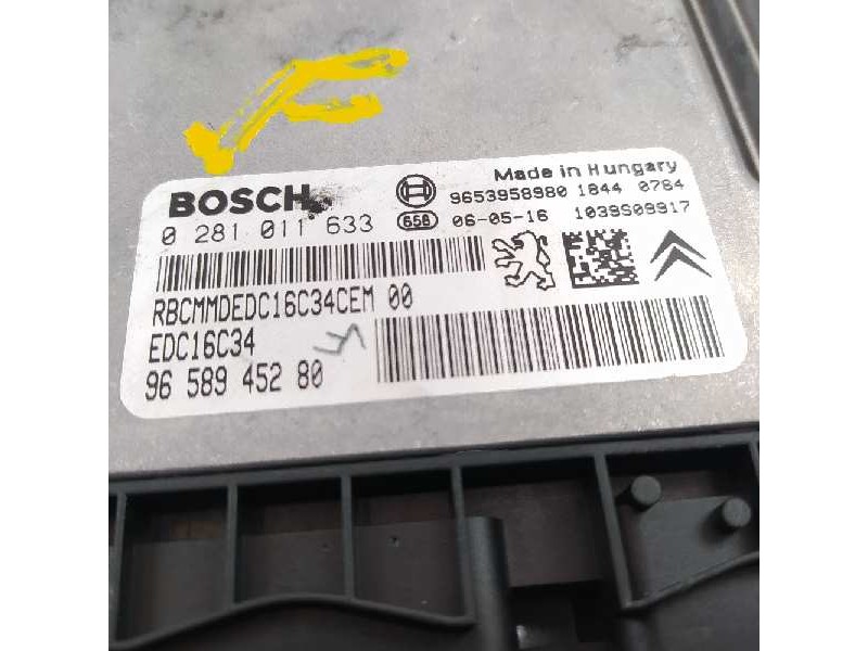 Recambio de centralita motor uce para peugeot 407 st confort referencia OEM IAM 9658945280 0281011633 