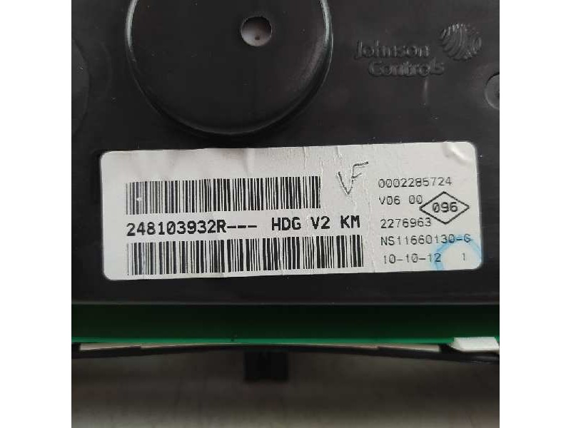 Recambio de cuadro instrumentos para dacia lodgy laureate referencia OEM IAM 248103932R  