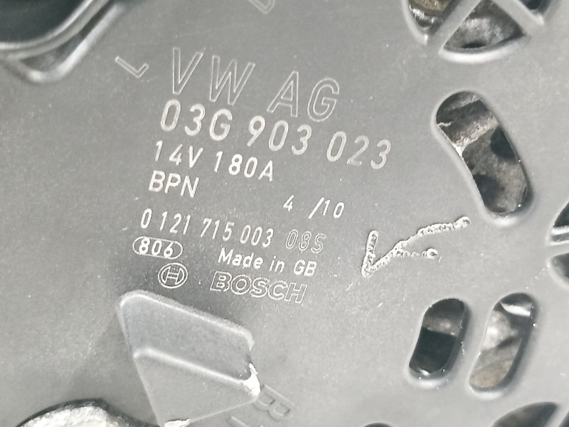 Recambio de alternador para volkswagen passat berlina (3c2) edition plus referencia OEM IAM 03G903023  