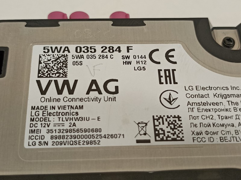 Recambio de modulo electronico para skoda octavia combi (5e5) ambition referencia OEM IAM 5WA035248F 5WA035248C 