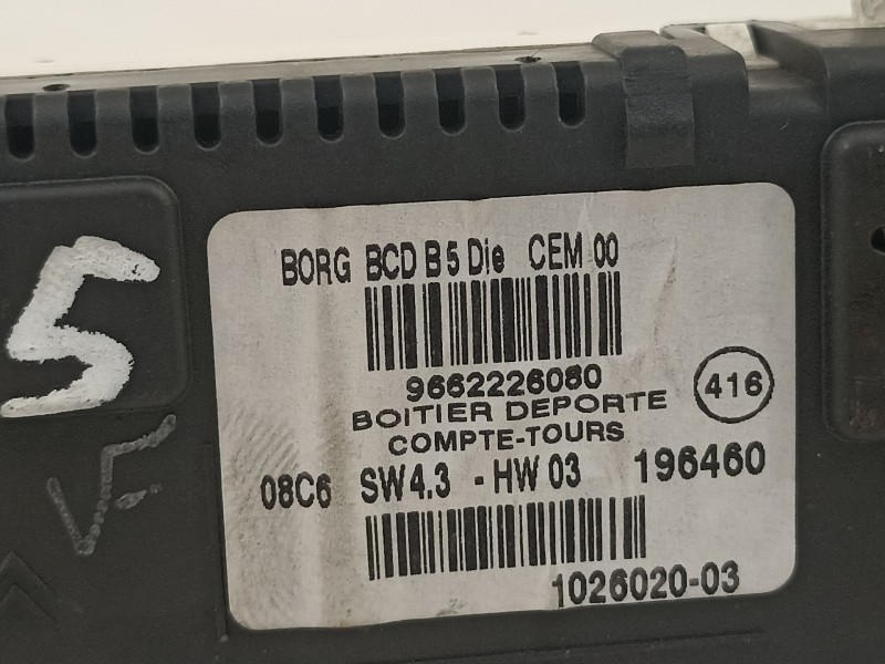 Recambio de pantalla multifuncion para citroën c4 berlina collection referencia OEM IAM 9662226080  