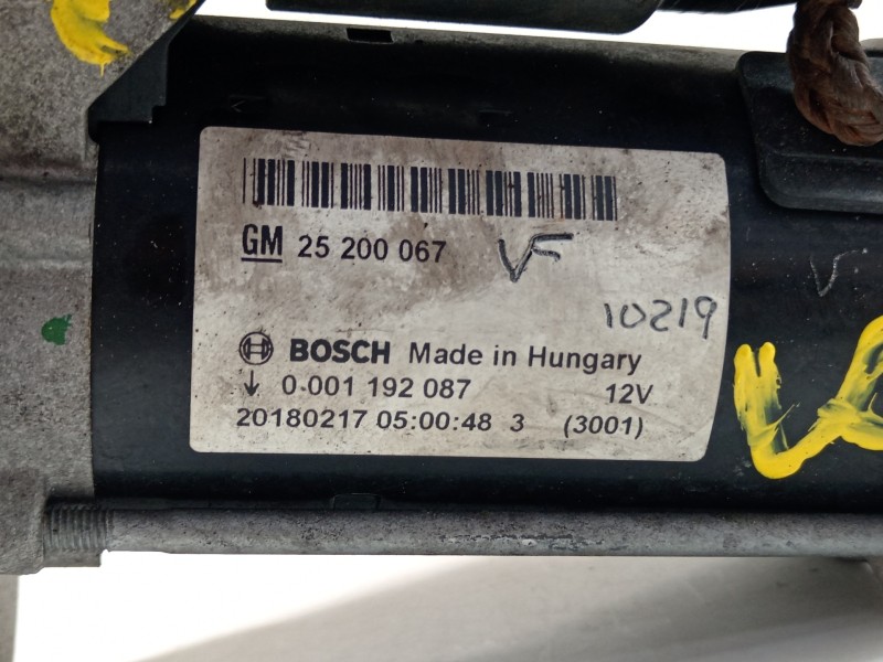 Recambio de motor arranque para opel corsa e selective referencia OEM IAM 25200067 0001192087 