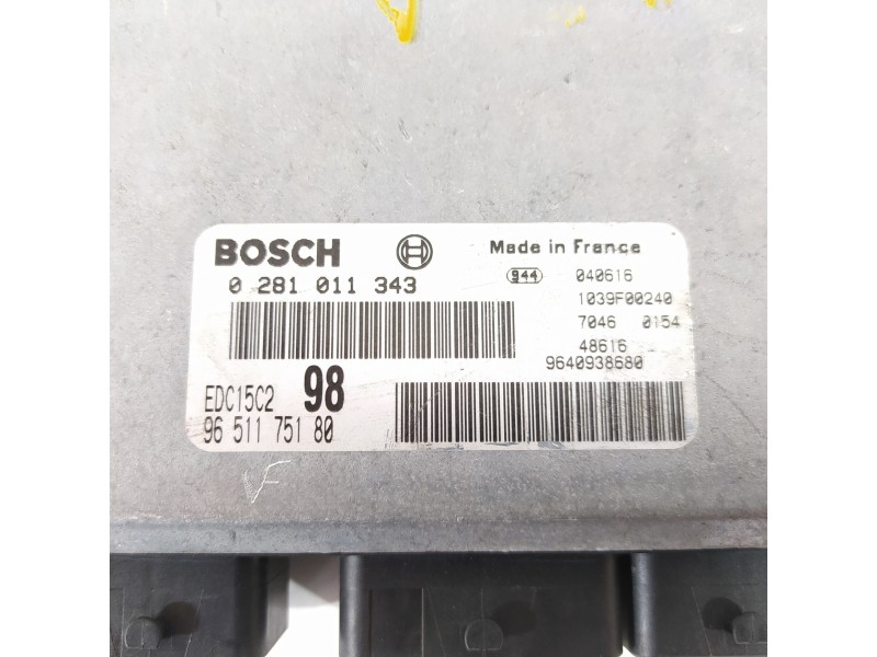 Recambio de centralita motor uce para peugeot expert kombi premium (7 asientos) referencia OEM IAM 9651175180 0281011343 