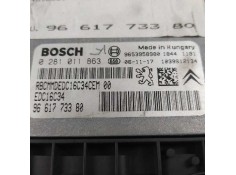 Recambio de centralita motor uce para citroën c4 berlina collection referencia OEM IAM 9661773380 0281011863  2