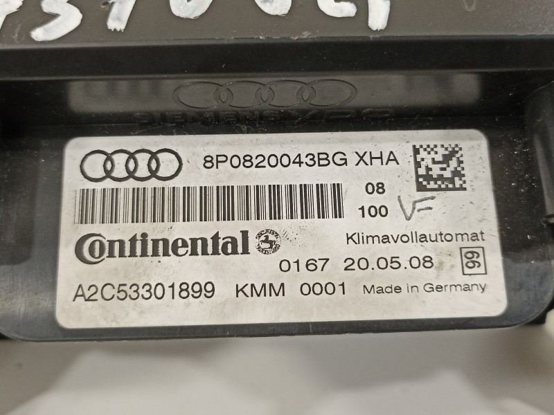 Recambio de mando climatizador para audi a3 (8p) 2.0 tdi ambition (103kw) referencia OEM IAM 8P0820043BG  