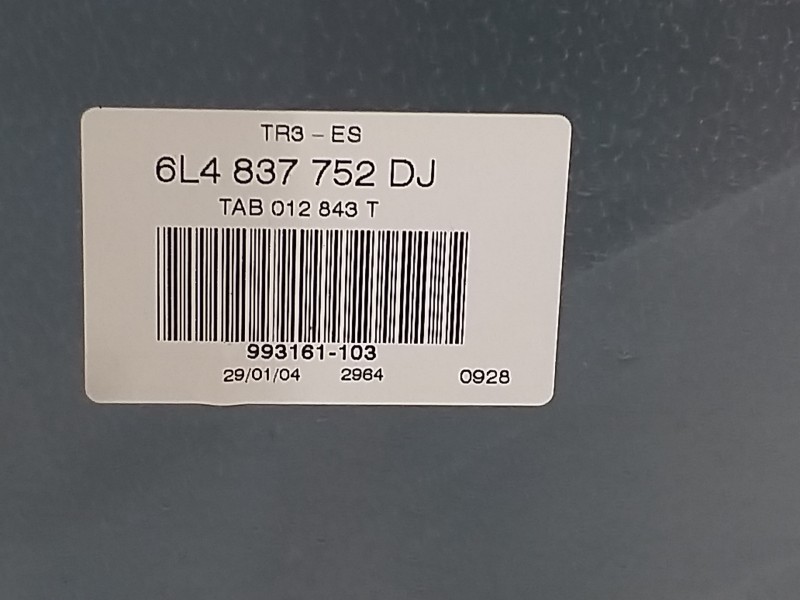 Recambio de elevalunas delantero derecho para seat cordoba berlina (6l2) reference referencia OEM IAM 6L4837752DJ 6L4837756N 