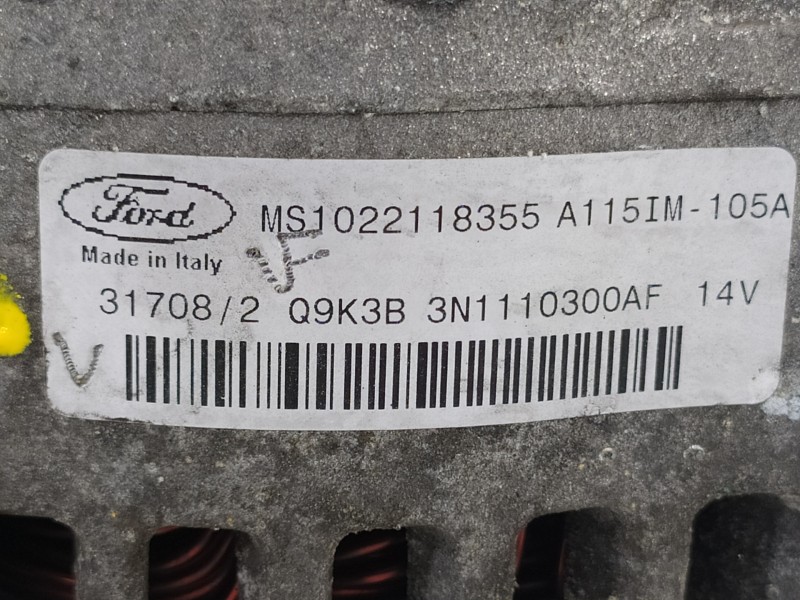 Recambio de alternador para ford focus turnier (cb4) trend referencia OEM IAM 3N1110300AF MS1022118355 