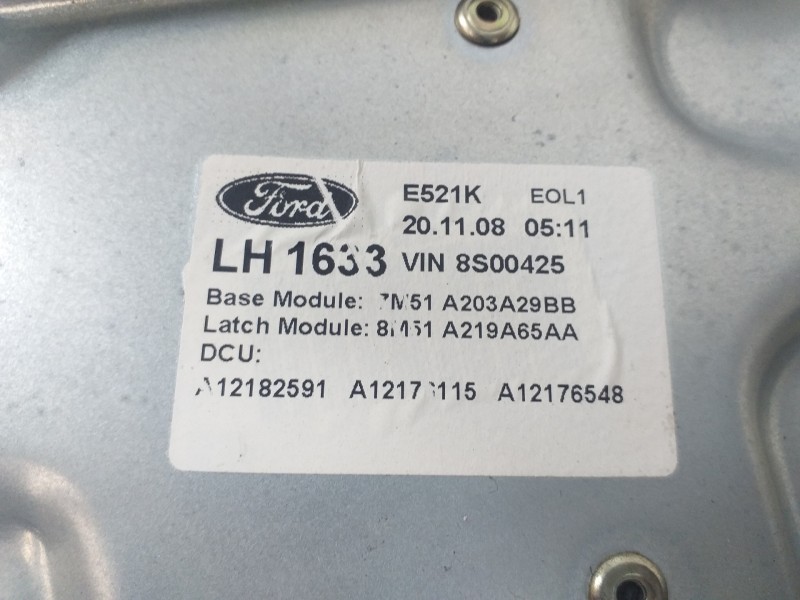 Recambio de elevalunas delantero izquierdo para ford focus turnier (cb4) trend referencia OEM IAM 7M51A203A29BB 8M51A219A65AA 4M