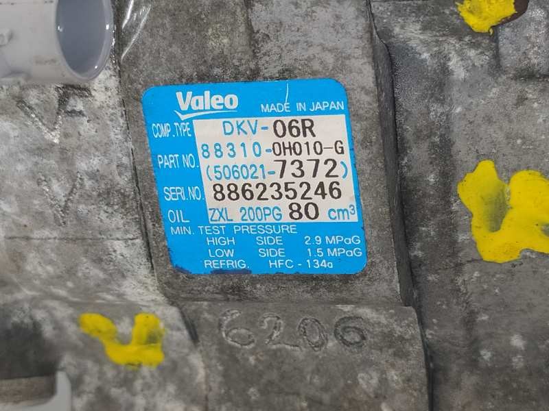 Recambio de compresor aire acondicionado para peugeot 107 urban referencia OEM IAM 886235246 883100H010G 5060217372